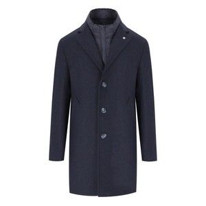 Manuel Ritz Melange Blue Coat - NWT